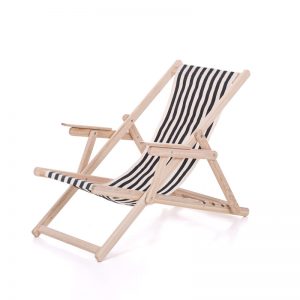 Porto Black Sun Lounger