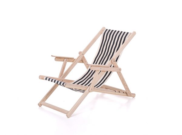 Porto Black Sun Lounger