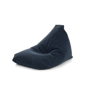 Dark Blue Sado Medium Pouf - Image 2