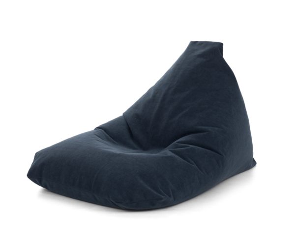 Dark Blue Sado Medium Pouf