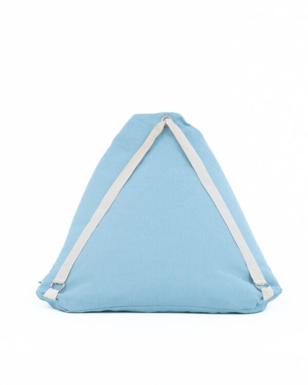 Beach Pouf Baleal Turquiose / Ecru