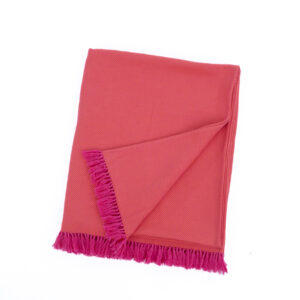 XL BEACH TOWEL BALEAL PINK / ORANGE