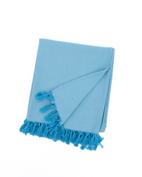 XL BEACH TOWEL BALEAL TURQUIOSE / ECRU