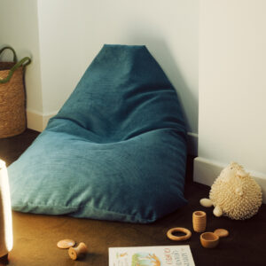 Navy Blue Coimbra Medium Pouf - Image 5