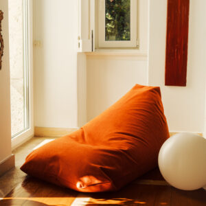 Giant Orange Sintra Pouf - Image 4