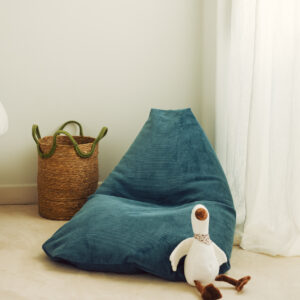 Navy Blue Coimbra Medium Pouf - Image 4