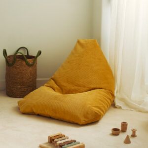 Yellow Coimbra Medium Pouf - Image 3