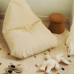 Cream Coimbra Medium Pouf - Image 3