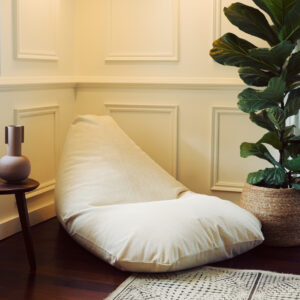 Giant Cream Coimbra Pouf - Image 3