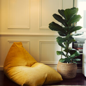 Giant Yellow Coimbra Pouf - Image 4