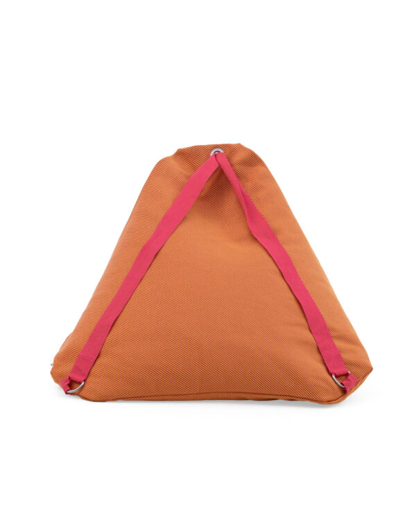 Beach Pouf Baleal Orange/ Red