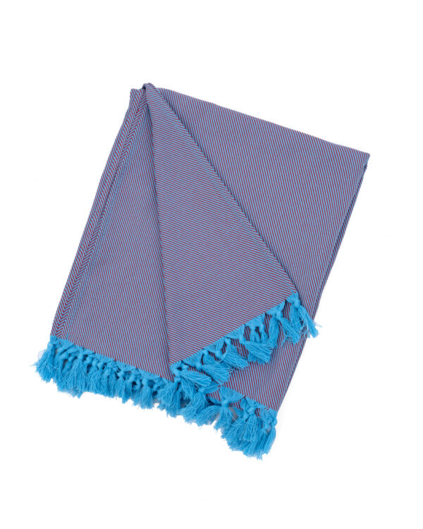 Beach Towel Baleal Turquoise / Red