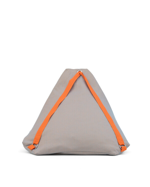 Beach Pouf Baleal Turquoise / Orange