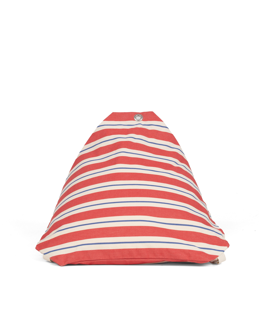 BEACH POUF CORDOAMA RED