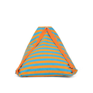 BEACH POUF MALHÃO TURQUOISE/ORANGE